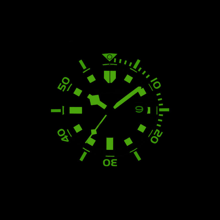 Volga Defender. Green Dial. 316L BRACELET. SG-0413-33