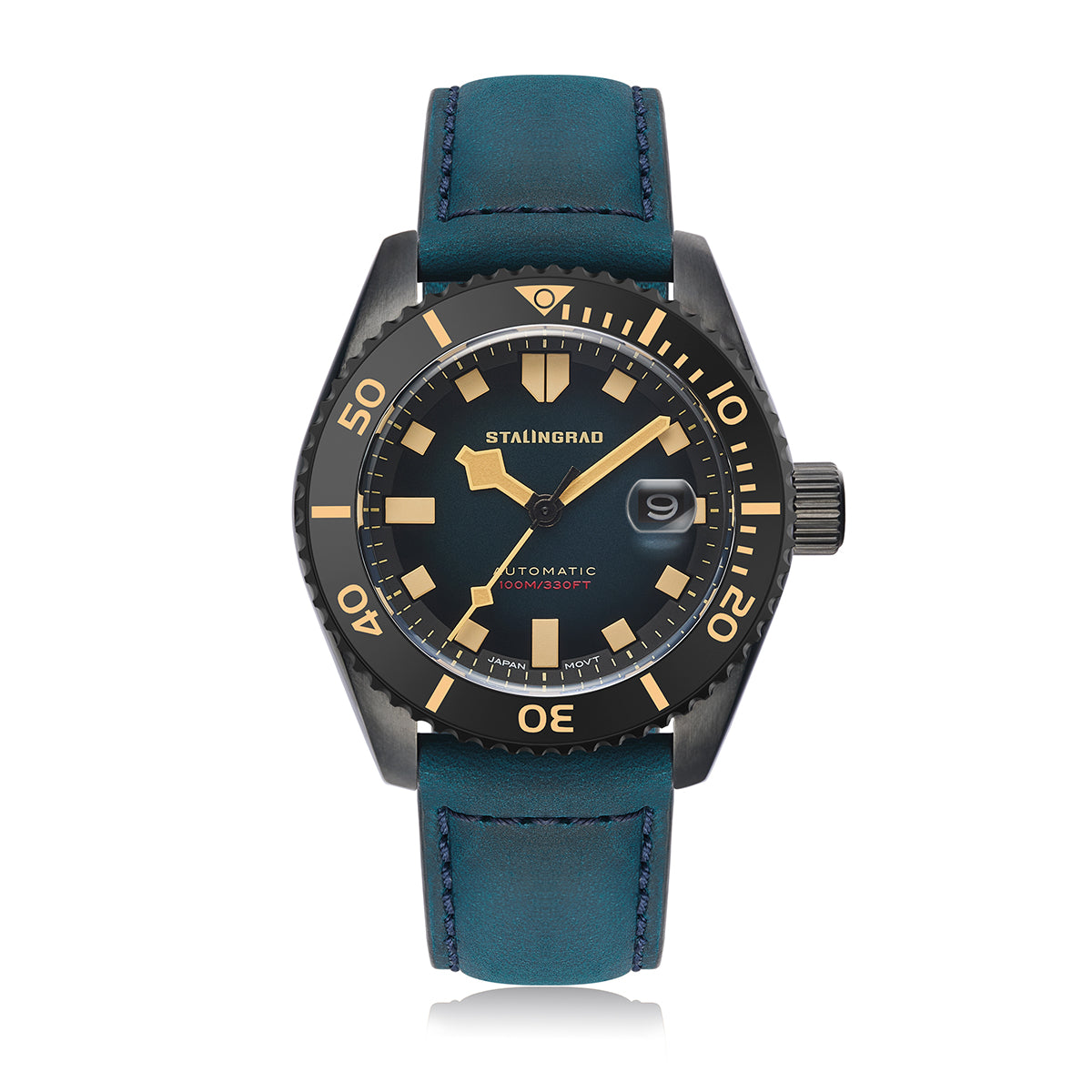 Volga Defender. Delta Blue Dial. Blue Leather Strap. SG-0413-06