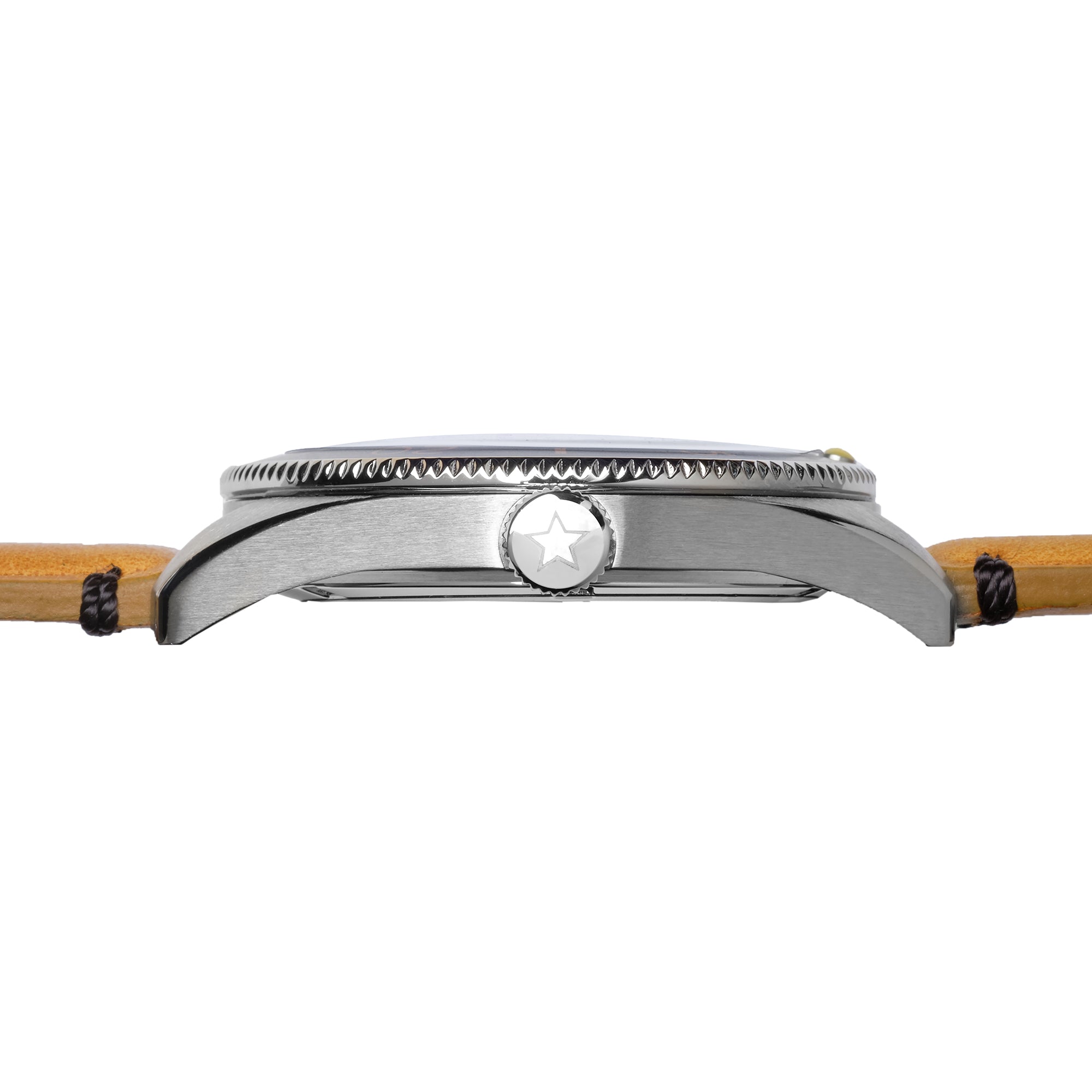 Iron Will. Grey Dial. Brown Leather Strap. SG-0012-05